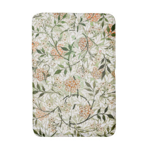 William Morris Jasmine Blossom Garden Design Bath Mat