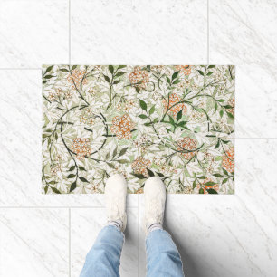 William Morris Jasmine Blossom Garden Design Doormat
