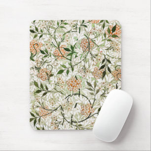 William Morris Jasmine Blossom Garden Design Mouse Mat