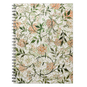 William Morris Jasmine Blossom Garden Design Notebook