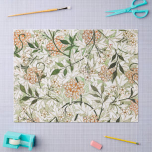 William Morris Jasmine Blossom Garden Design Tissue Paper