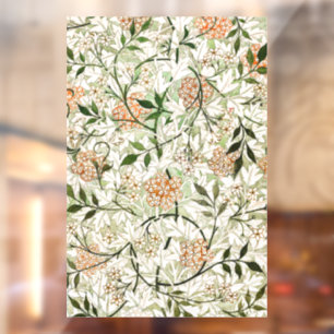 William Morris Jasmine Blossom Garden Design Window Cling