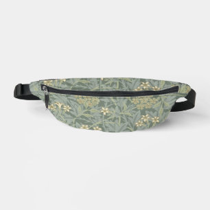 William Morris Jasmine Blue Green Botanical Art Bum Bags