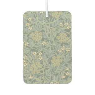 William Morris Jasmine Blue Green Botanical Art Car Air Freshener