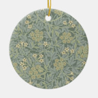 William Morris Jasmine Blue Green Botanical Art