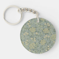 William Morris Jasmine Blue Green Botanical Art