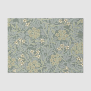 William Morris Jasmine Blue Green Botanical Art Tissue Paper