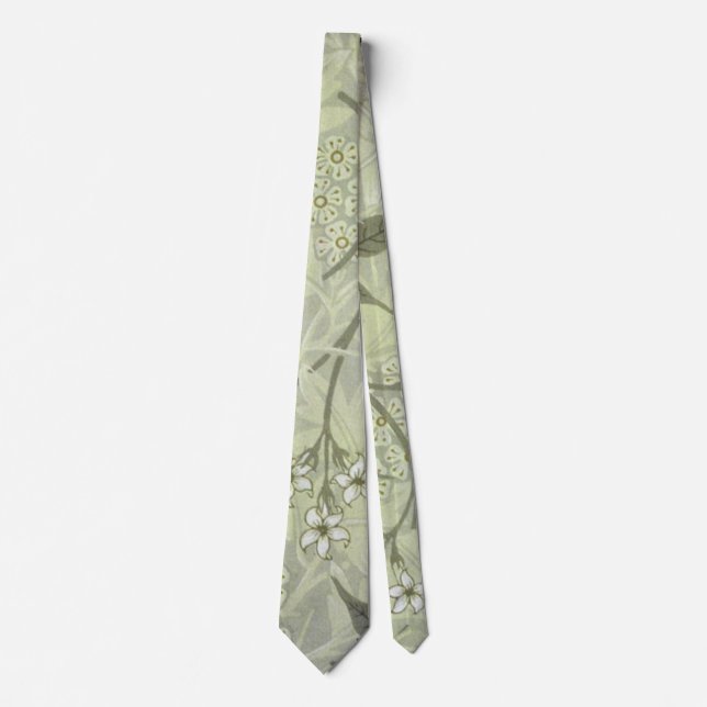 William Morris Jasmine Botanical Tie (Front)