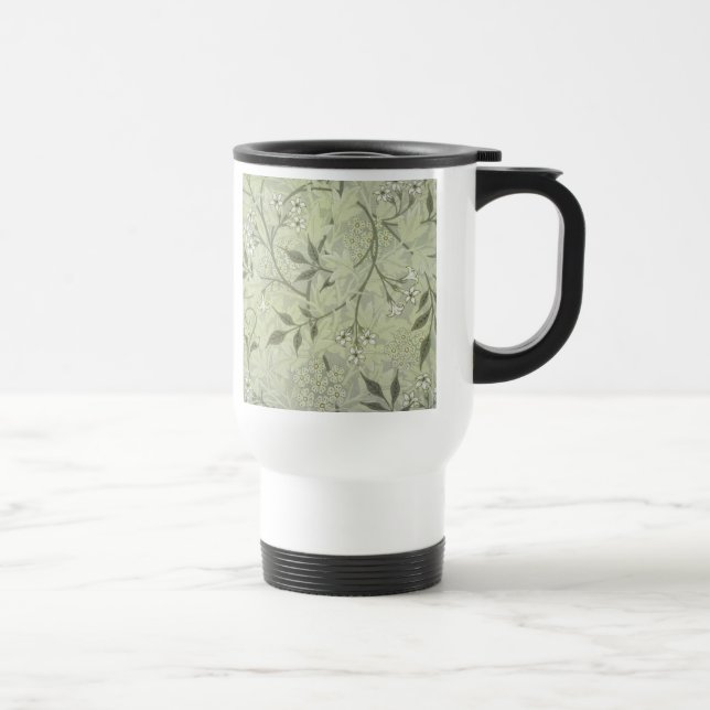 William Morris Jasmine Botanical Travel Mug (Right)