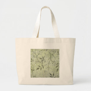 William Morris Jasmine Botanical Vintage Antique Large Tote Bag
