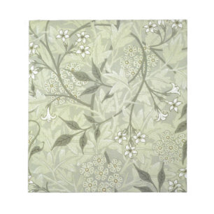William Morris Jasmine Botanical Vintage Antique Notepad