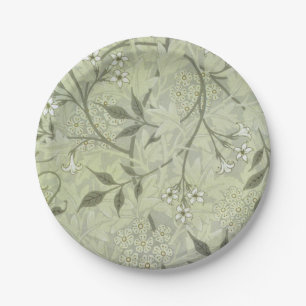 William Morris Jasmine Botanical Vintage Antique Paper Plate