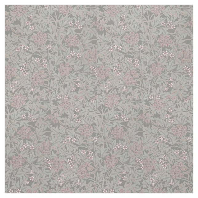 William Morris Jasmine Flower Pattern Fabric (Swatch)