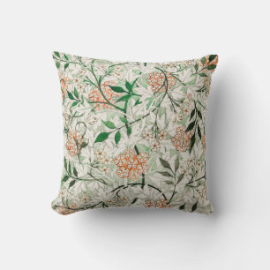 William Morris Jasmine Garden Flower Classic Cushion