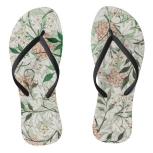William Morris Jasmine Garden Flower Classic Flip Flops