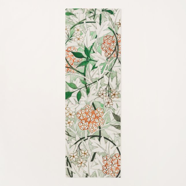 William Morris Jasmine Garden Flower Classic Yoga Mat (Front)