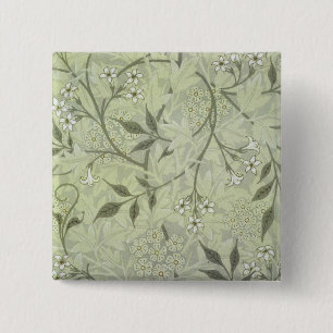 William Morris Jasmine Wallpaper 15 Cm Square Badge