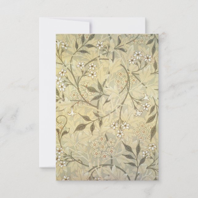 William Morris - Jasmine Wallpaper 1872 Save The Date (Front)