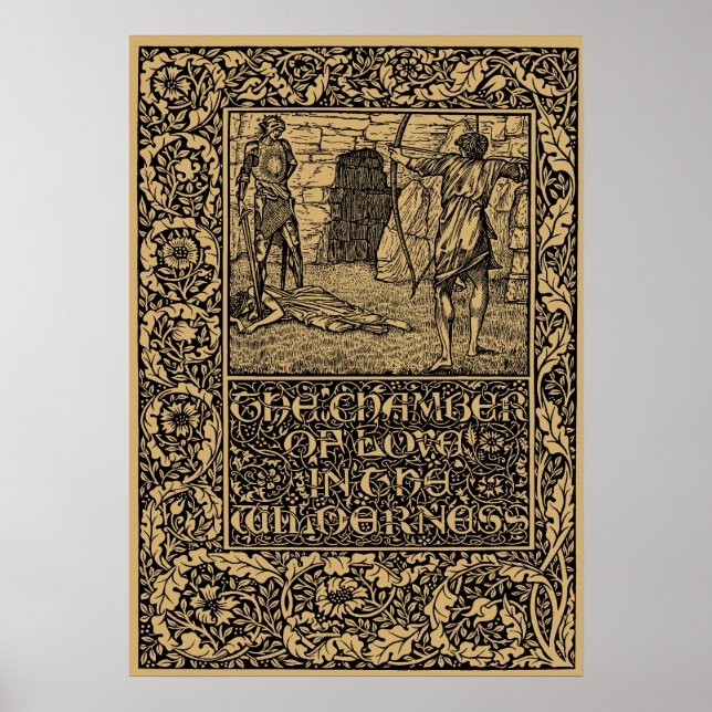 William Morris Kelmscott Press page 1896 Poster (Front)