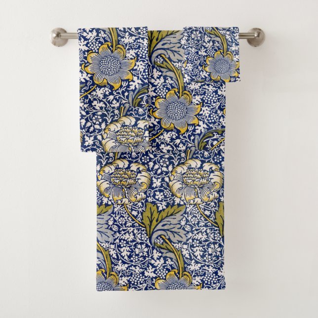 William Morris Kennet  Bath Towel Set (Insitu)