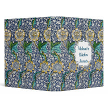 William Morris Kennet Floral Recipes Binder