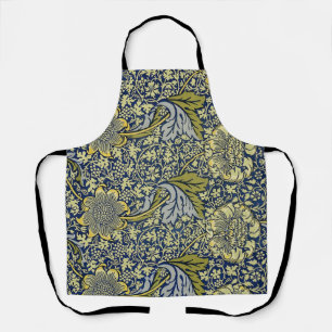 William Morris Kennet Floral Wallpaper Blue Apron