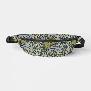 William Morris Kennet Floral Wallpaper Blue Gold Bum Bags