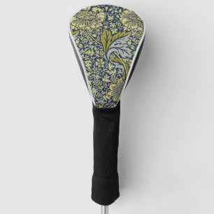 William Morris Kennet Floral Wallpaper Blue Gold Golf Head Cover