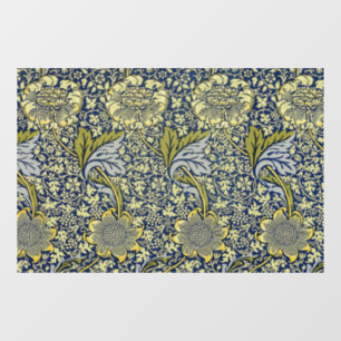 William Morris Kennet Floral Wallpaper Blue Window Cling