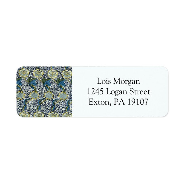 William Morris Kennet Pattern (Blue) (Front)