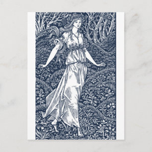 William Morris Lady Postcard