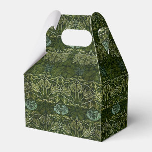 William Morris Large Green Tulip Rose Wallpaper Favour Box