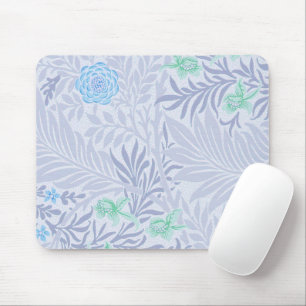 William Morris - Larkspur - Blue Flowers & Leaves Mouse Mat