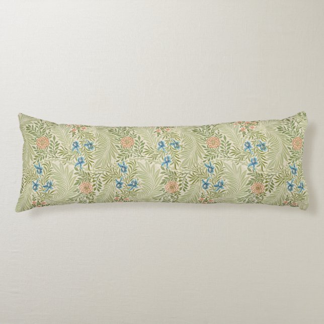 William Morris Larkspur Floral Pattern Body Cushion (Front)