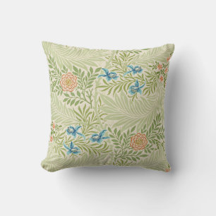 William Morris Larkspur Floral Pattern Cushion