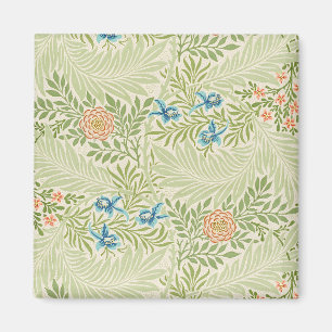 William Morris Larkspur Floral Pattern Magnet