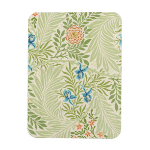 William Morris Larkspur Floral Pattern Magnet