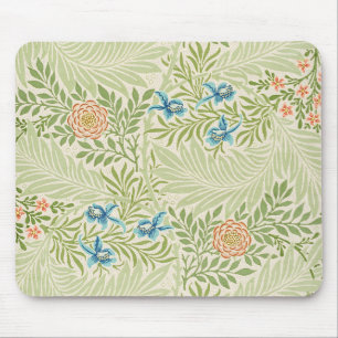 William Morris Larkspur Floral Pattern Mouse Mat