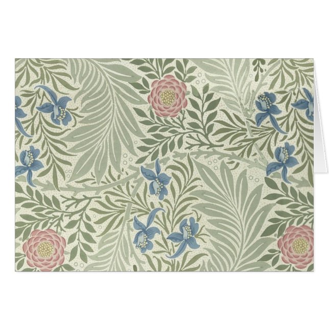 William Morris Larkspur Floral Wallpaper (Front Horizontal)