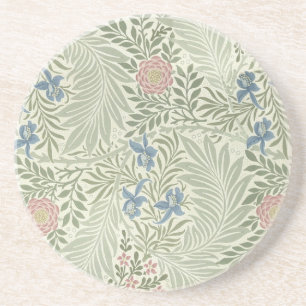 William Morris Larkspur Floral Wallpaper Coaster