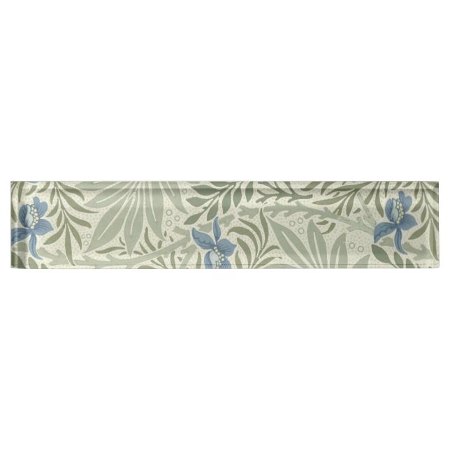 William Morris Larkspur Floral Wallpaper Nameplate (Front)