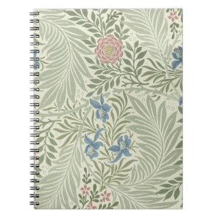 William Morris Larkspur Floral Wallpaper Notebook