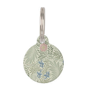 William Morris Larkspur Floral Wallpaper Pet Tag