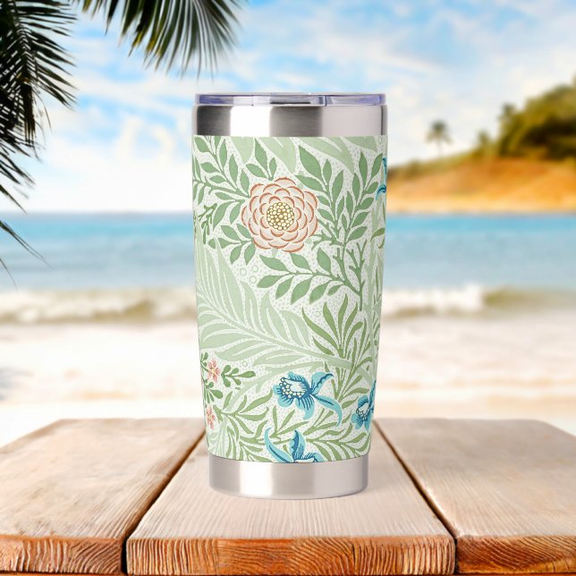 William Morris Larkspur Insulated Tumbler (Beach (Rotated))