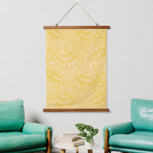 William Morris - Larkspur Leaves & Flower Pattern Hanging Tapestry