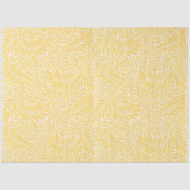 William Morris - Larkspur Leaves & Flower Pattern Tissue Paper (Front)