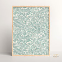 William Morris Larkspur Nature Floral Vintage Art