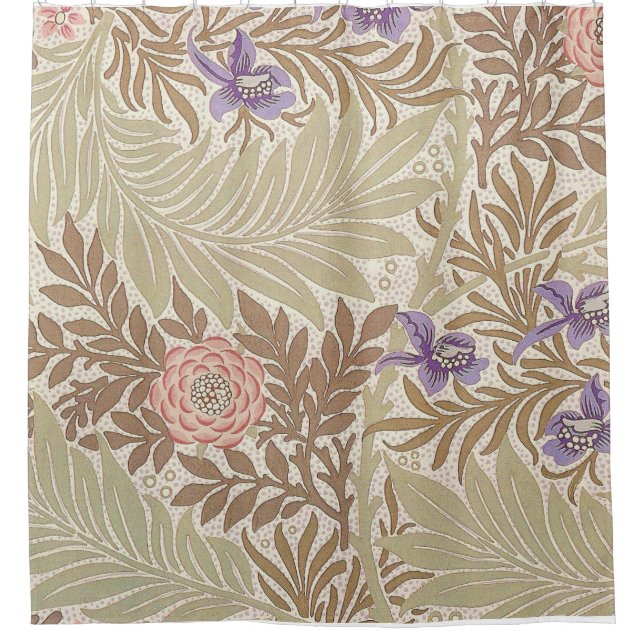 William Morris Larkspur Shower Curtain (Front)