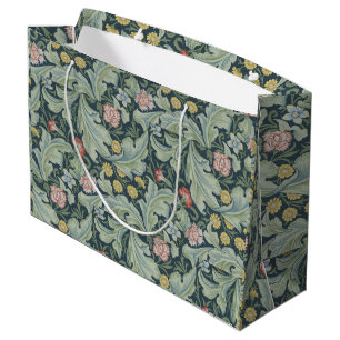 William Morris Leicester Leaves Flowers Carnation Large Gift Bag