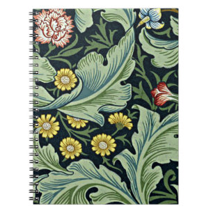 William Morris - Leicester vintage floral design Notebook